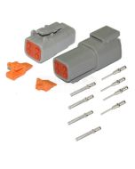  Deutsch DTM4/10 Series 4 way Connector Kit with Gold Terminals (10 pack)