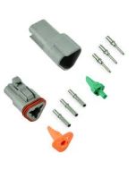 Deutsch DT3-3 3 Way Connector Kit with Nickel Contacts