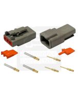 Deutsch DTM3/10 Series 3 way Connector Kit with Gold Terminals (10 pack)  