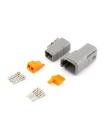 Deutsch DTM6-2/10 DTM Series 6 way Connector Kit with Purple Band Terminals (10 pack)