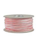 Ionnic TW050-RED/WHT-500 Thin Wall Red Cable - White Trace (0.5mm2)