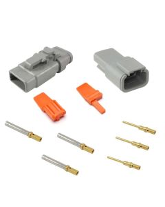 Deutsch DTM3-E007 Heatshrink Adaptor Connector Kit with Gold Terminals