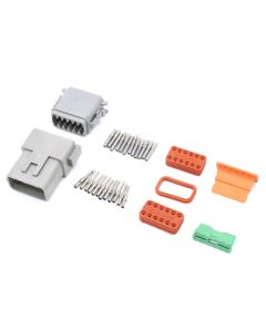 Deutsch DT12-3 12 Way Connector Kit with Nickel Contacts