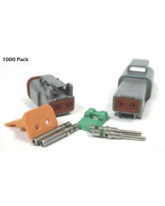 Deutsch DT Series 2 Pin Green Band Connector Kit (1000 Pack)