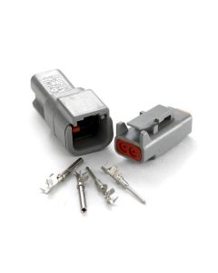 Deutsch DTM Series 2 Way Connector Kit with F Crimp Contacts