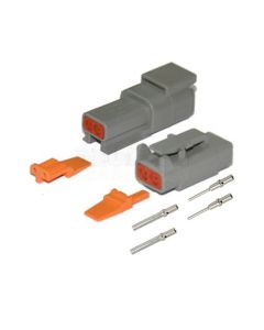 Deutsch DTM2-2/10 Series 2 way Connector Kit with Purple Band Terminals 