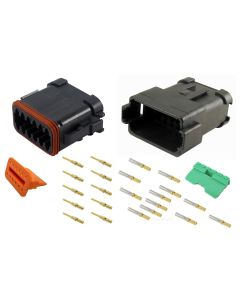 Deutsch DT12-4-CAT 12 Way CAT Spec Connector Kit with Gold Contacts