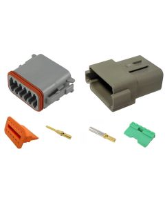 Deutsch DT12-4 12 Way Connector Kit with Gold Contacts