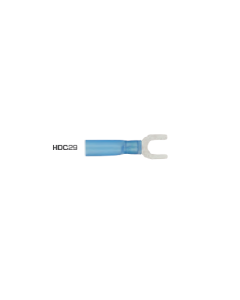 Quikcrimp HDC29 Heatshrink Fork/ Spade Terminal 5mm - Blue Pack of 100