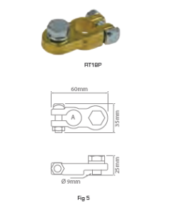 Ionnic RT17N Negative Bolt, 16mm Battery Terminals