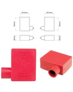 Ionnic SY2914-RED 17.5mm Cable, Left Hand Battery Terminal Insulator - Red (Pack QTY 1)