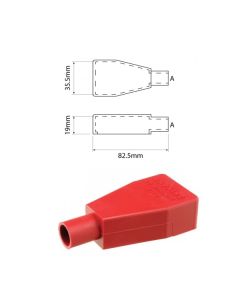 Ionnic Battery 12.5mm Cable Terminal Insulators - Straight Leads (Pack QTY 1)