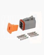 Deutsch DT Series 6 Way Plug Connector Kit with Green Band Contacts